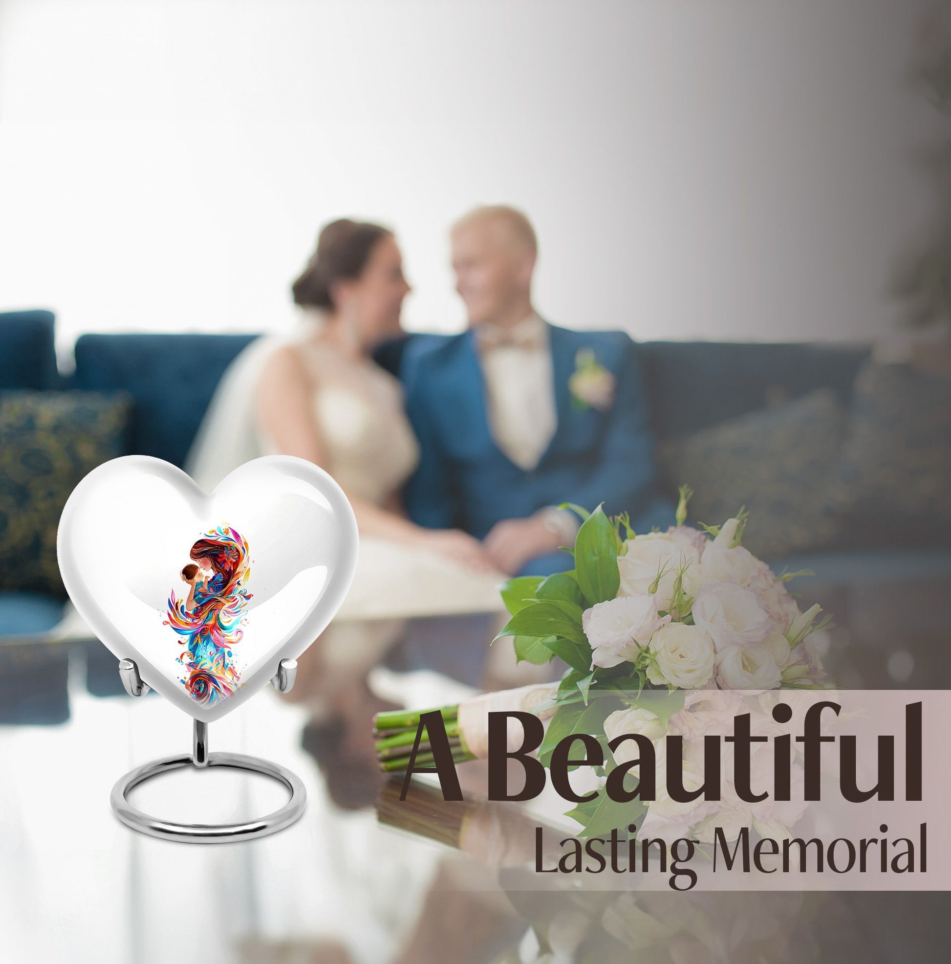 Mother Love Heart Urn,