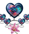 Large 10-inch dragon heart urn for women's ashes