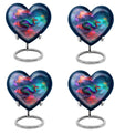 Large 10-inch dragon heart urn for women's ashes