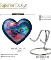 Large 10-inch dragon heart urn for women's ashes