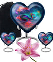 Large 10-inch dragon heart urn for women's ashes