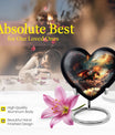 heart-shaped dragon urn
