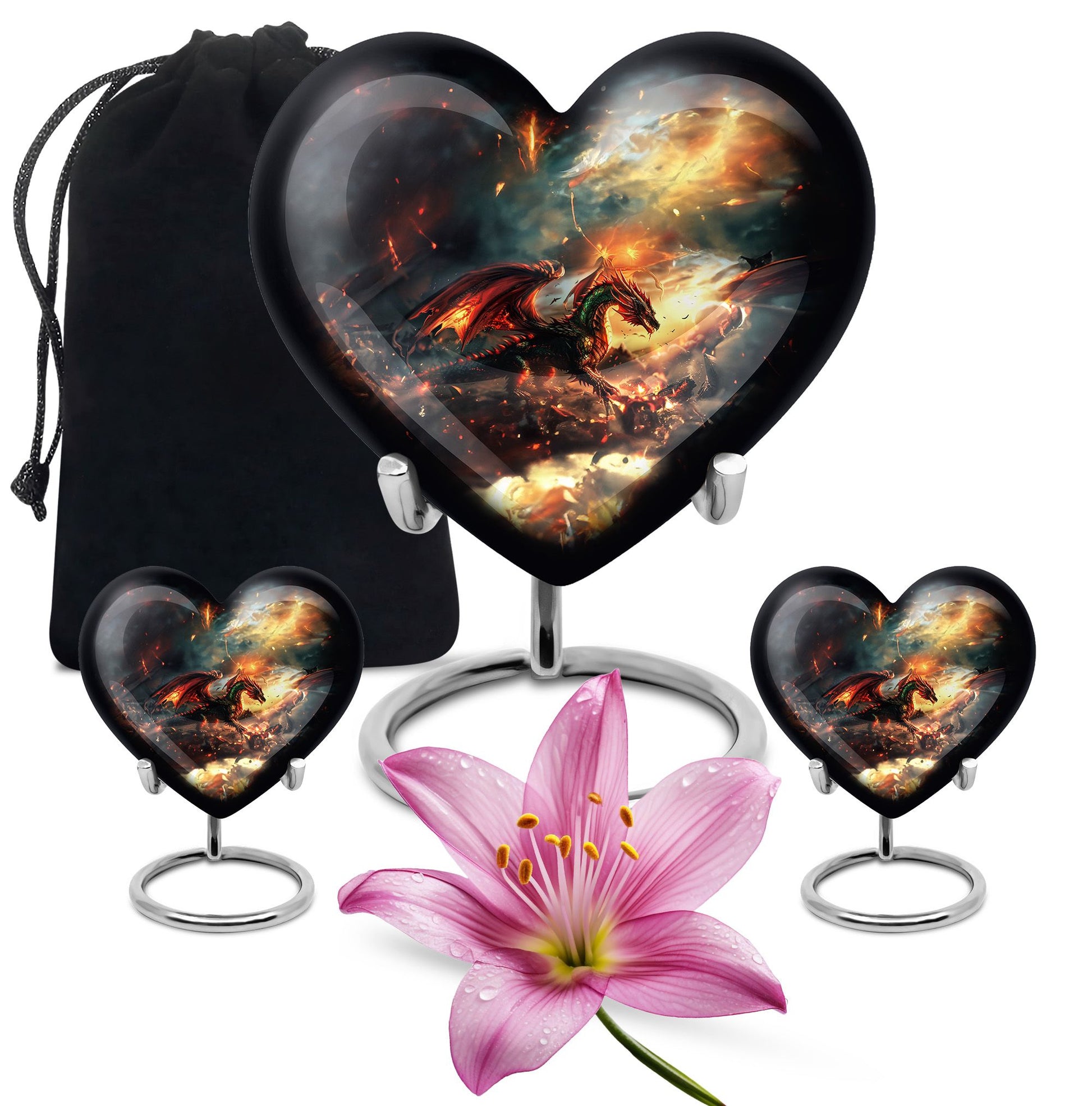 Fierce Dragon Adult Size Cremation Urns - Large Size Dragon Urn