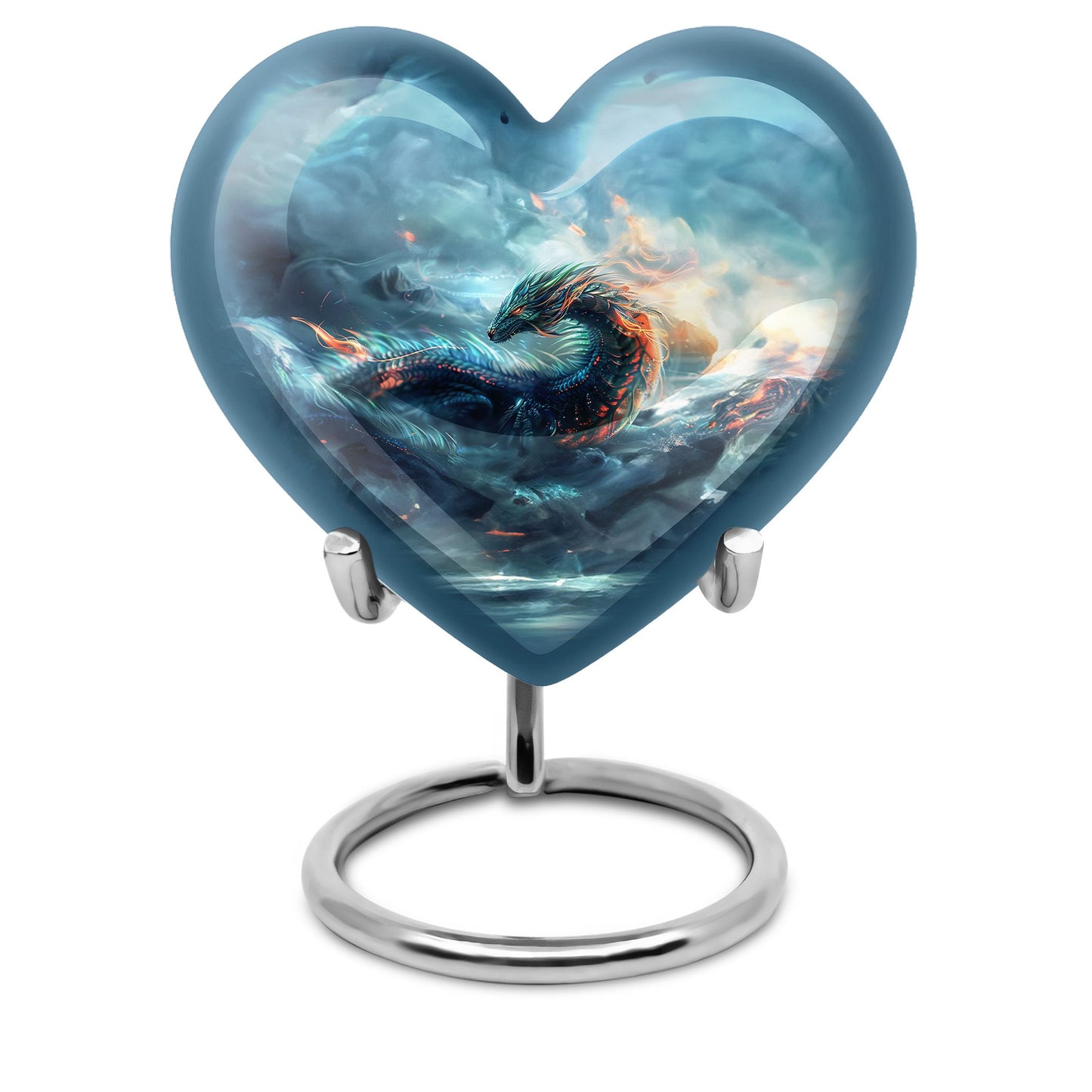 Personalized Beach Memorial Urn for Human Ashes - 10-inch, 200 cu in - Yatskia