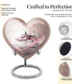 abstract heart-shaped dragon urn