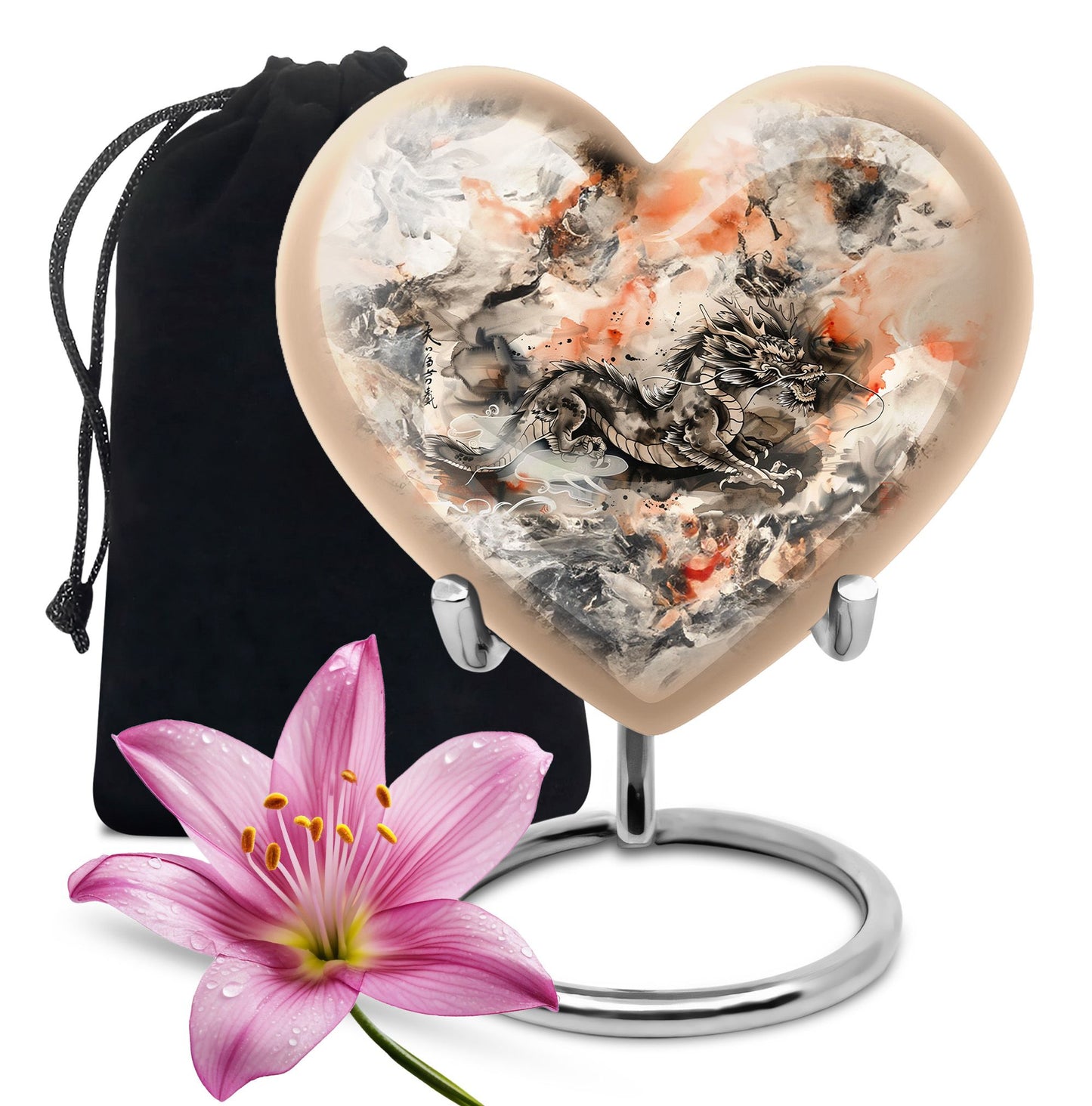 dragon heart urn for mom's ashes