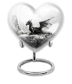 Heart Design Dragon Urn