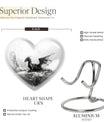Heart Design Dragon Urn
