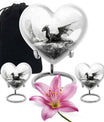 Heart Design Dragon Urn