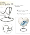 Abstract themed 10-inch heart design dragon urn for memorial, customized engraving, in aluminium