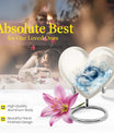 Abstract themed 10-inch heart design dragon urn for memorial, customized engraving, in aluminium