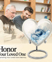 Abstract themed 10-inch heart design dragon urn for memorial, customized engraving, in aluminium