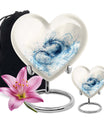 Abstract themed 10-inch heart design dragon urn for memorial, customized engraving, in aluminium