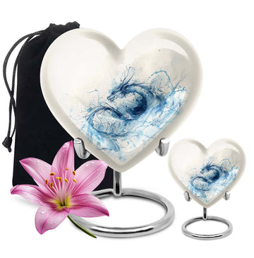 10 inch large Urn with 1 Keepsake 3 Inch Urn
