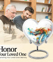 heart-shaped dragon urn