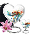 heart-shaped dragon urn