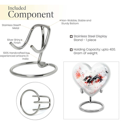 abstract heart design dragon Urn