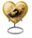 heart shaped dragon urn for cremation ashes.
