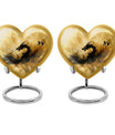 heart shaped dragon urn for cremation ashes.