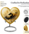 heart shaped dragon urn for cremation ashes.