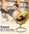 heart shaped dragon urn for cremation ashes.