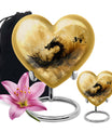 heart shaped dragon urn for cremation ashes.