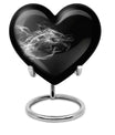 10-inch heart-shaped dragon urn for adult ashes