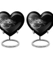 10-inch heart-shaped dragon urn for adult ashes
