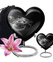 10-inch heart-shaped dragon urn for adult ashes