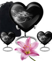 10-inch heart-shaped dragon urn for adult ashes