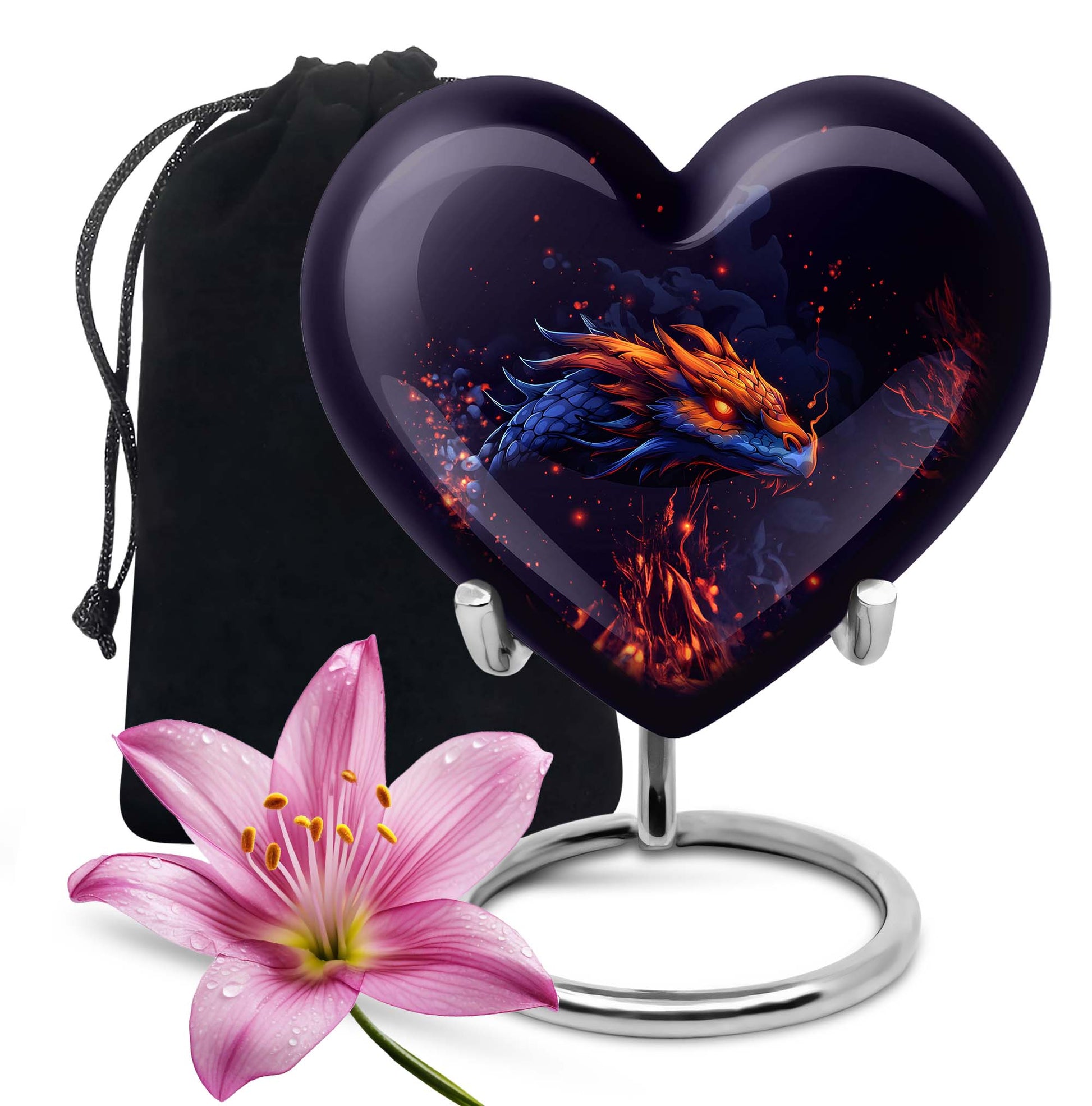 heart-shaped dragon design
