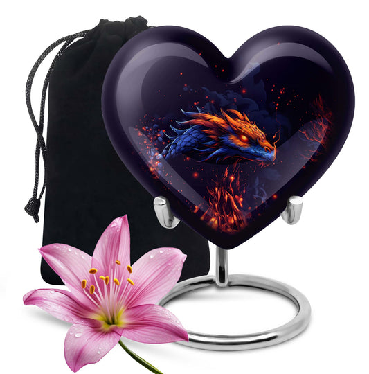 heart-shaped dragon design