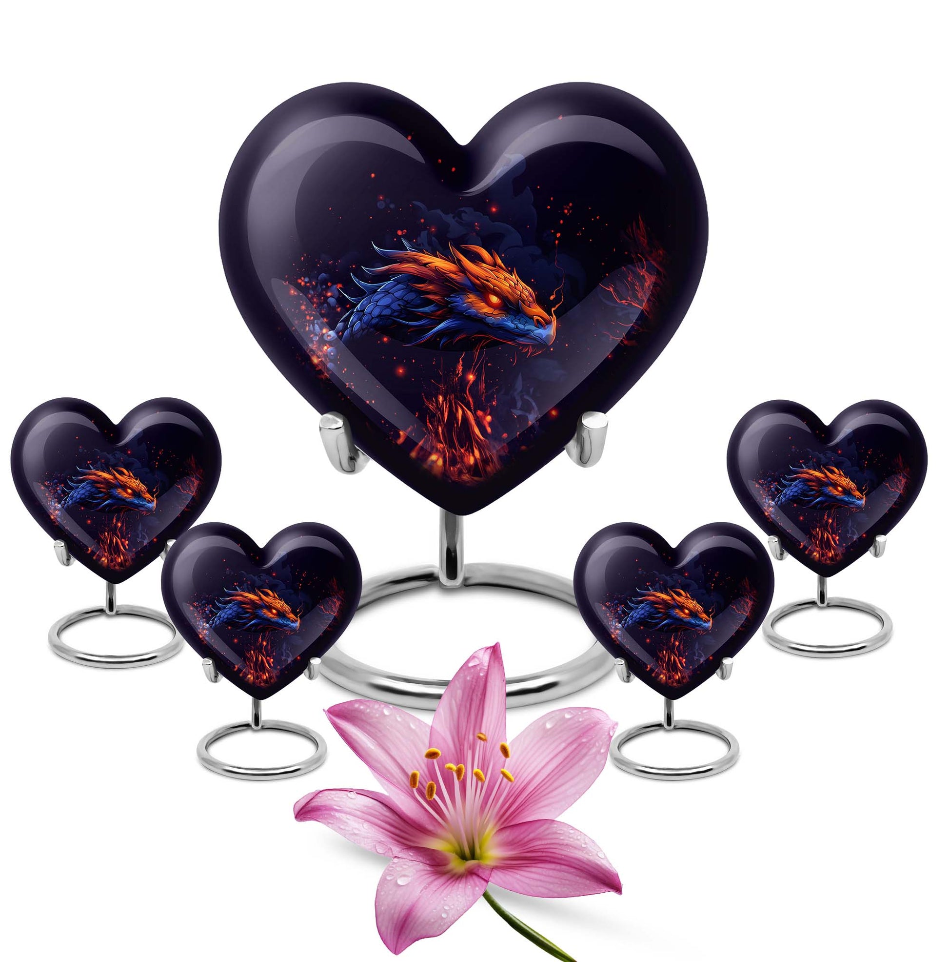 heart-shaped dragon design
