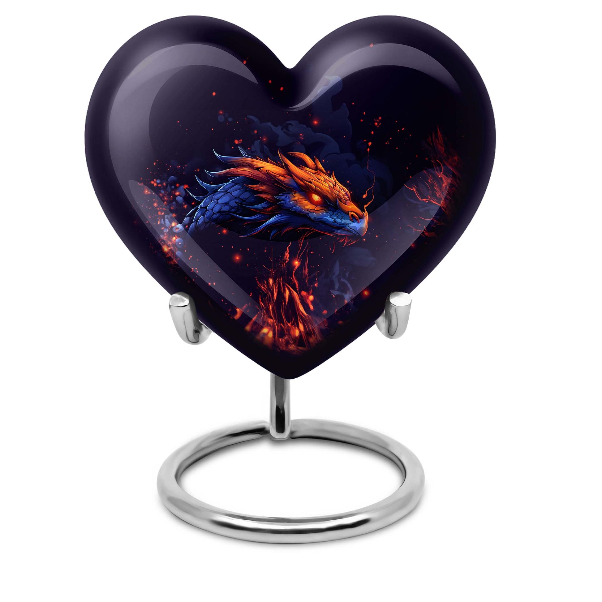 heart-shaped dragon design