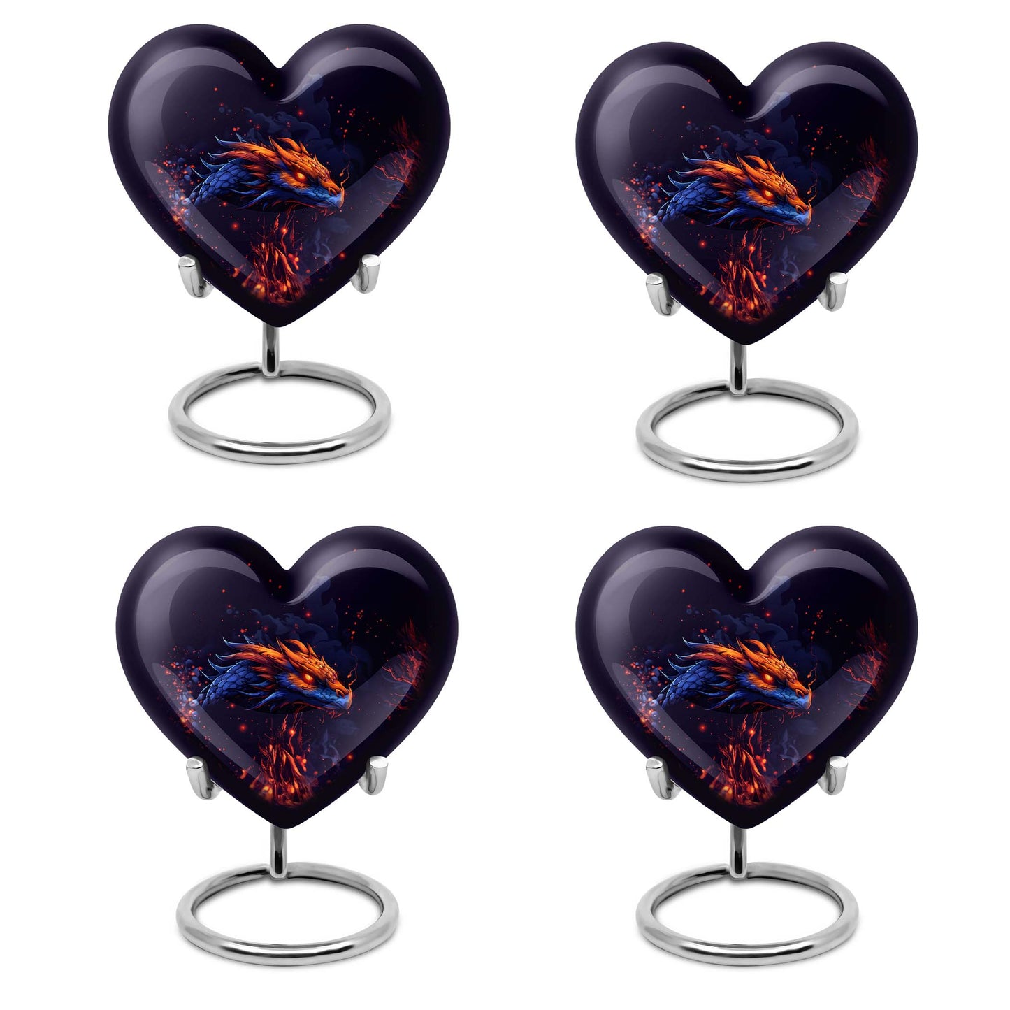 heart-shaped dragon design
