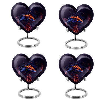 heart-shaped dragon design