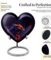 heart-shaped dragon design