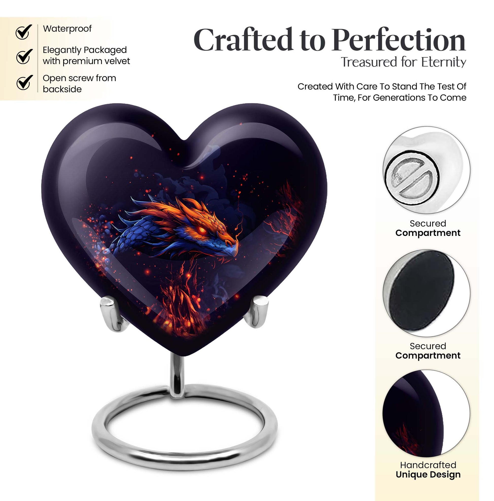 heart-shaped dragon design