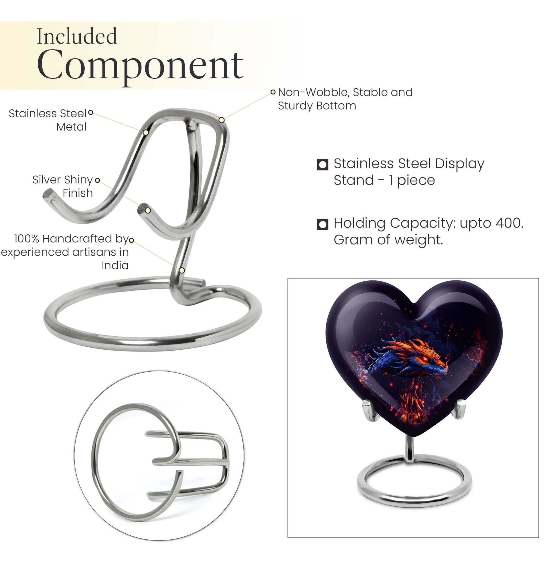 heart-shaped dragon design