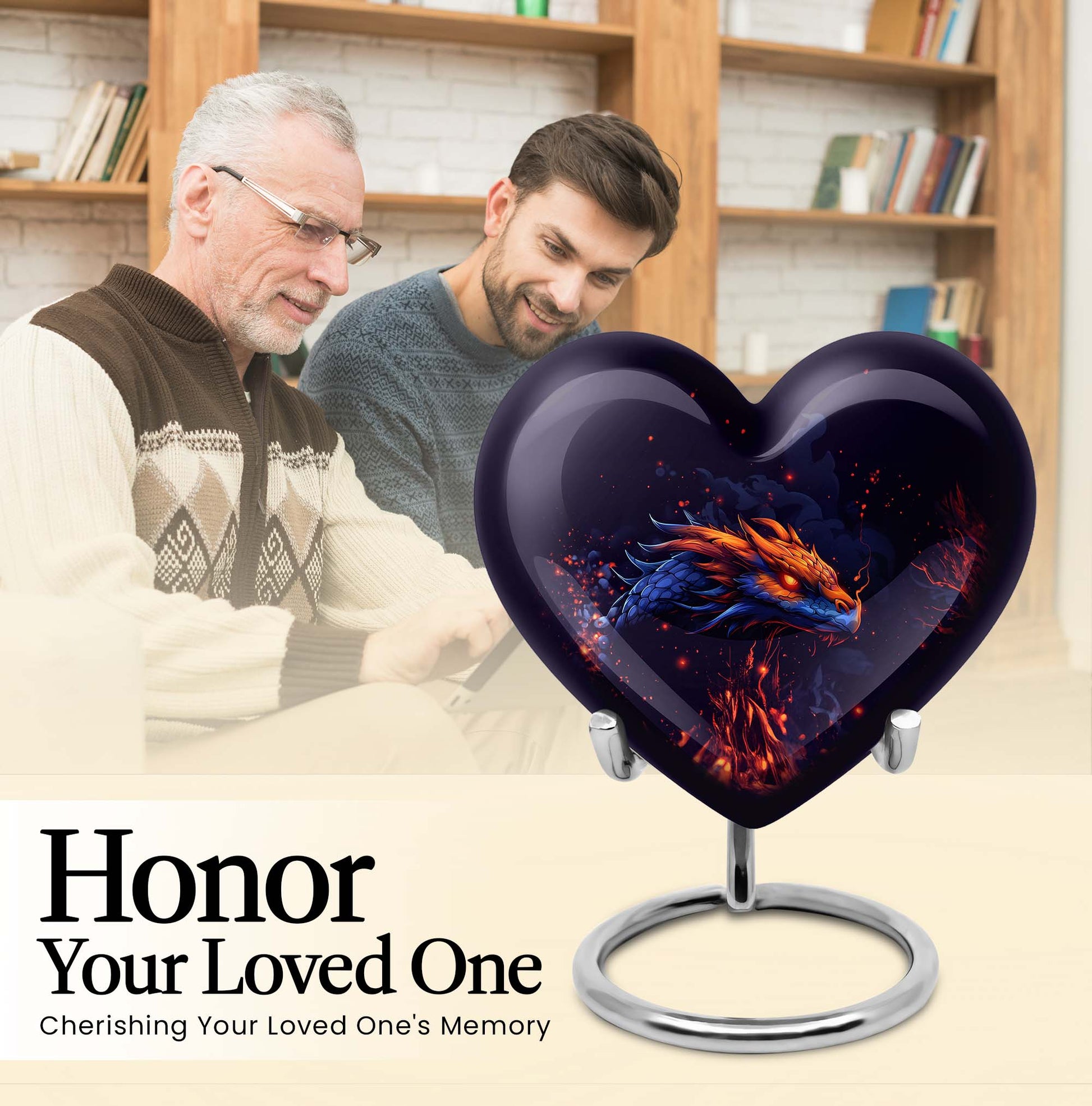 heart-shaped dragon design