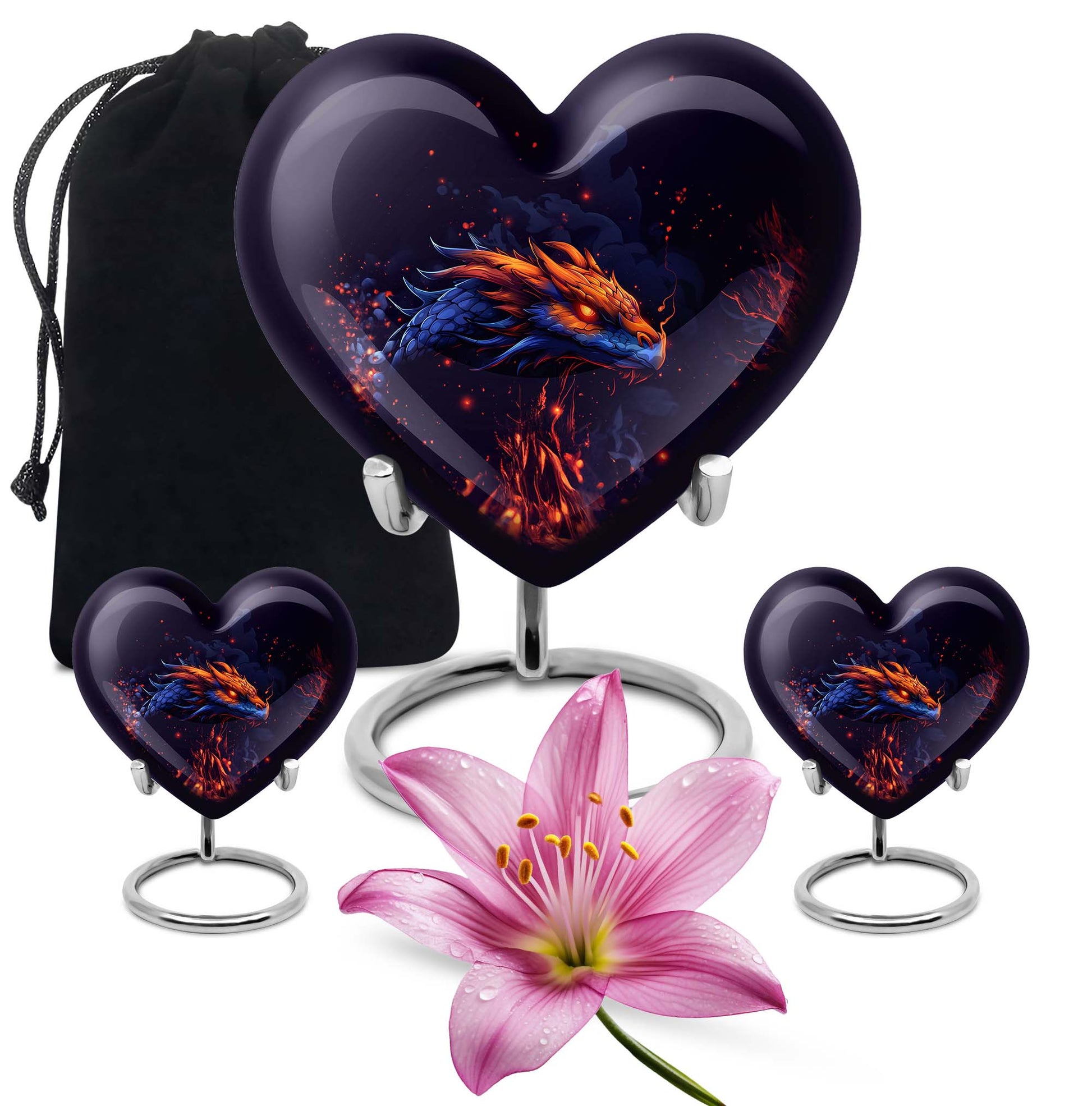 heart-shaped dragon design