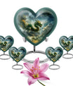 heart-shaped dragon urn for human ashes