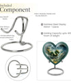 heart-shaped dragon urn for human ashes