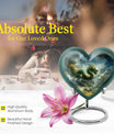 heart-shaped dragon urn for human ashes