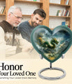 heart-shaped dragon urn for human ashes
