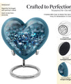 Heart-shaped diamond urn