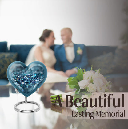 Heart-shaped diamond urn