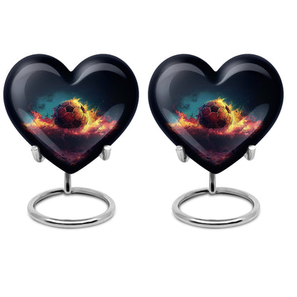 heart-shaped large soccer urn