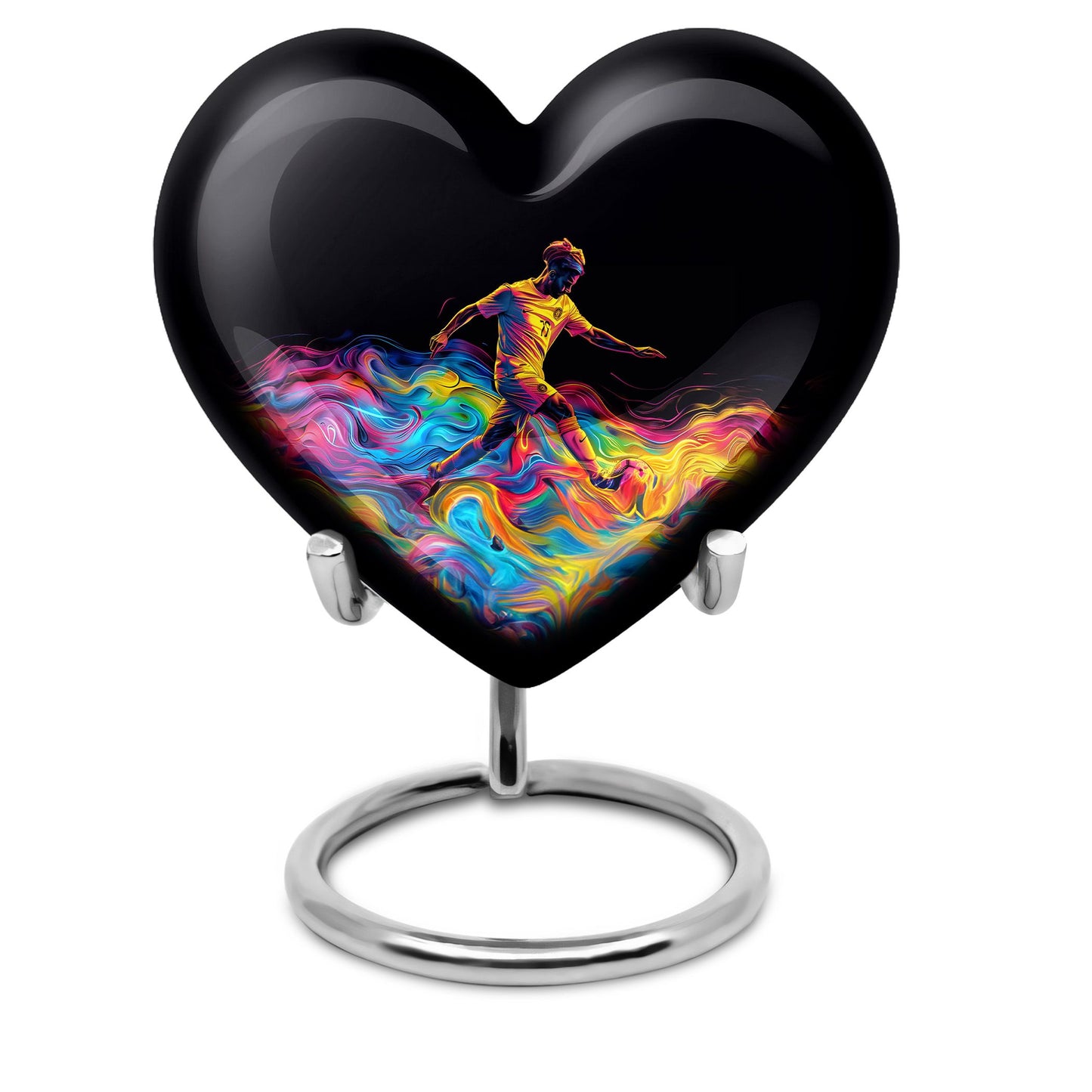 Personalized Soccer Cremation Urn for Human Ashes - 10-inch, 200 cu in - Yatskia