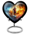 heart-shaped Soccer urn